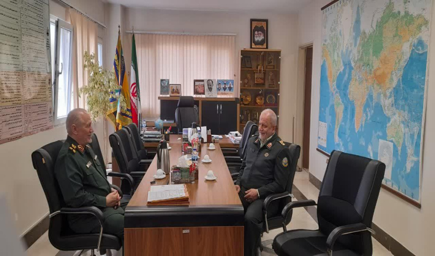 دیدار نوروزی سردار سرتیپ پاسدار دکتر اسماعیل احمدی مقدم رئیس دانشگاه عالی دفاع ملی با ریاست پژوهشگاه علوم و معارف دفاع مقدس شهید سپهید پاسدار حاج قاسم سلیمانی، سردار سرلشکر پاسدار دکتر سید یحیی صفوی